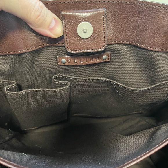 Celine Triomphe Vintage Canvas and Leather Bag - Picture 10 of 14